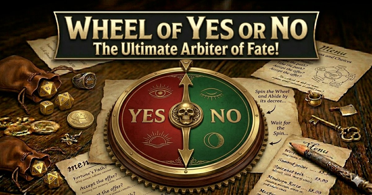 Yes or No Wheel & Coin Flip – Instant Decision Maker